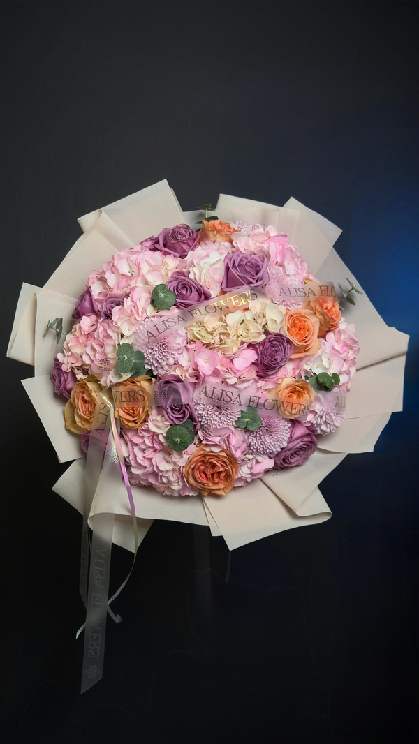 Luxury Pink & Purple Flower Bouquet